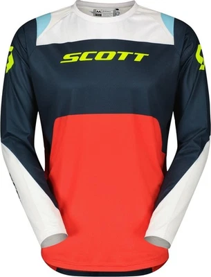 Scott Evo Race Sail Blue Motocross Jersey - Bild 1 von 2
