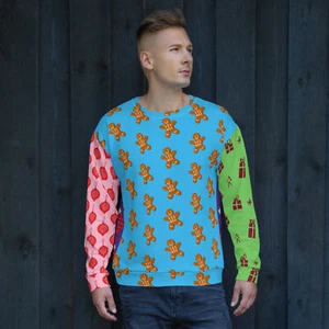 Ugly Christmas Sweater Unisex Sweatshirt - Picture 1 of 16