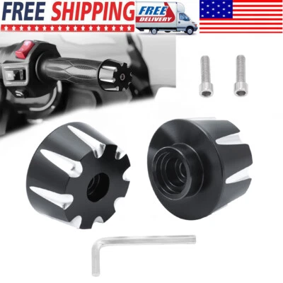 Aluminum Hand Grip Bar End Caps Handlebar End For Can Am Spyder F3 RT ST 15-23 - Image 1 of 4