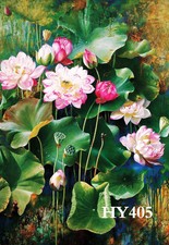 28X40"Double Sided Garden Flag-Lotus Pond Scenery Yard Outdoor Decor 405