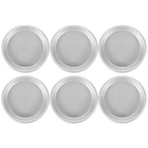 6PCS Aluminum Alloy Cake Baking Tin Pudding Tin Cake Mold Pudding Metal Molds US - Picture 1 of 12