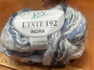 On Line Linie 192 Indra 60mtrs acrylic white gray blue Italy Clearance Sale - Picture 1 of 4