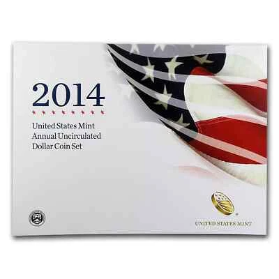 2014-W 6-Coin U.S. Mint Annual Uncirculated Dollar Set CHOICE GEM - Image 1 of 2