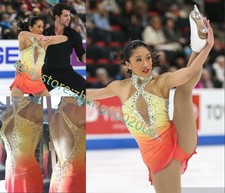 Ice skating dress/Sparkles Figure Skating Dress/Dance Twirling Tap Costume