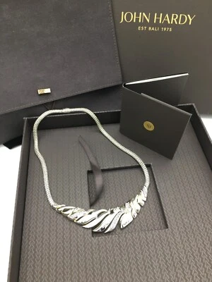 Collar babero de diamantes de plata esterlina y 1,59 TCW John Hardy Lahar venta de primavera Foto 1 de 4