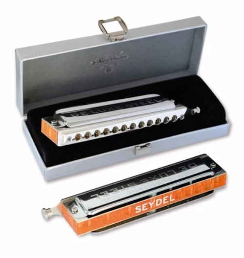 C.A.Seydel Söhne Mundharmonika Chromatic De Luxe Steel -SOLO-