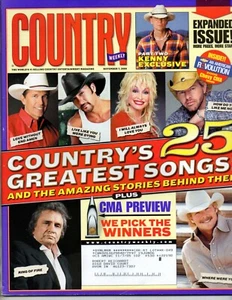 Country Weekly Magazine November 7 2005 Kenny Chesney CMA Awards Chevy Calendar - Picture 1 of 4