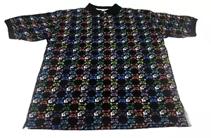 Camisa polo CLH para hombre 2XL calaveras $ huesos cruzados estampado manga corta GID - Imagen 1 de 15