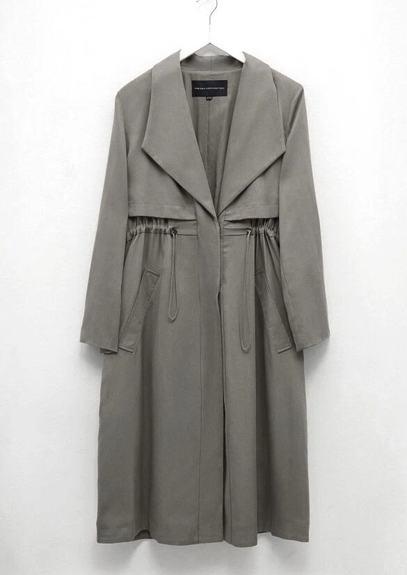French Connection Lyocell пальто Carla, M US8, серый, тренч стиль пальто - Изображение 1 из 4
