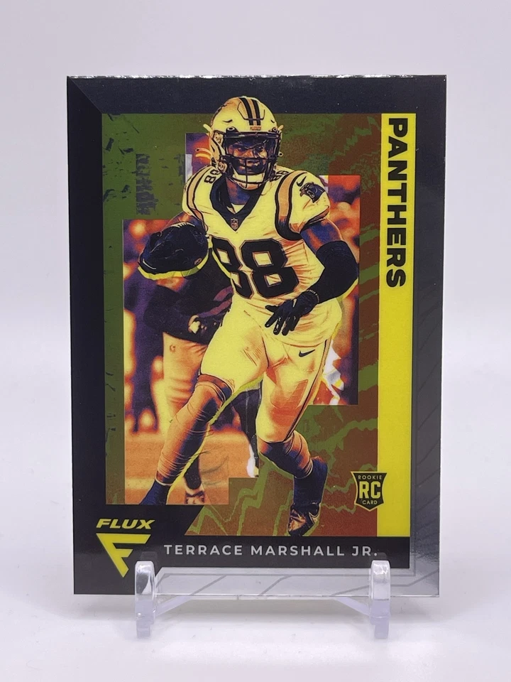 Terrace Marshall Jr 2021 Panini Chronicles Flux Chrome Rookie RC #FX-16 Panthers - Image 1 of 1