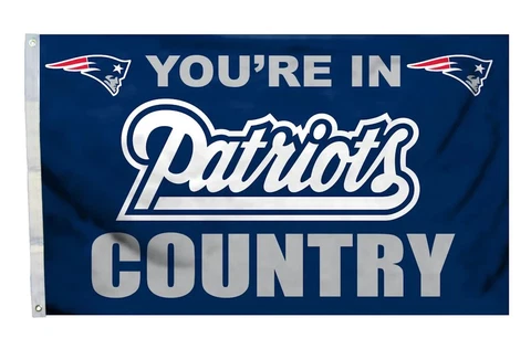 New England Patriots Country 3x5 FLAG  #1 Quality Genuine NFL Licensed Cover