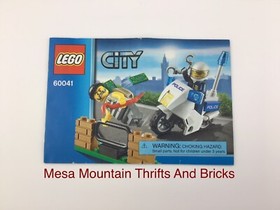 LEGO® City 60041 Crook Pursuit Instruction Manual Only!