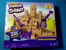 Spin Master Kinetic Sand Build Your Own Beach Sand Kingdom-3 lbs. of Sand