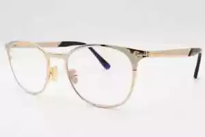 Tom Ford TF 5732-B 028 Shiny Gold Round Eyeglasses 52-19-145 TF5732-B FT5732 - Picture 1 of 3