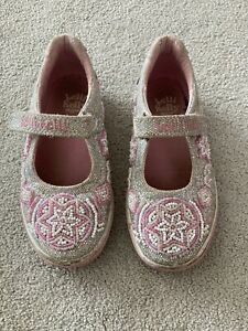 Girls Lelli Kelly Girls sequins & beads Shoes pumps trainers Size 10 (EU 28)
