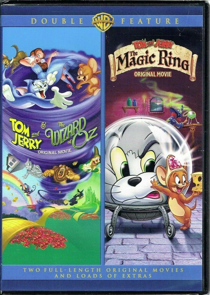 Tom and Jerry Double Feature The Wizard of oz  & the Magic Ring, DVD BRAND NEW - Image 1 of 1