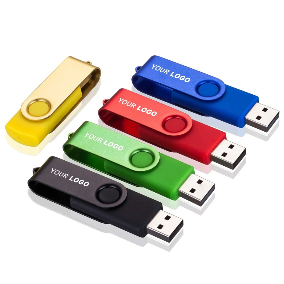 Personalised 1GB USB Memory Stick Twister USB Flash Drive Bulk Orders Pack of 25 - Image 1 of 4