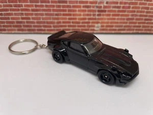 KEYCHAIN for DATSUN 240Z CLASSIC JDM BLACK AUTO CAR KEYS FOB RING LANYARD - Foto 1 di 2