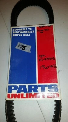 Parts Unlimited drive belt 1 15/32 x 44 7/8 arctic cat OEM147-4457U3   1142-0179 - Image 1 of 3