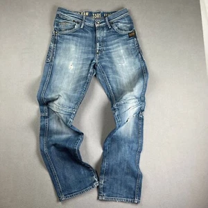 G Star Raw Men's Jeans Size 30-32 3301 KBWG 100 Jack Pant Denim Button Fly - Picture 1 of 22