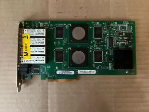 QLOGIC PX2610401-10 B QUAD PORT 4GB PCI-E FIBRE CHANNEL NETWORK ADAPTER M8-1(3) - Picture 1 of 5