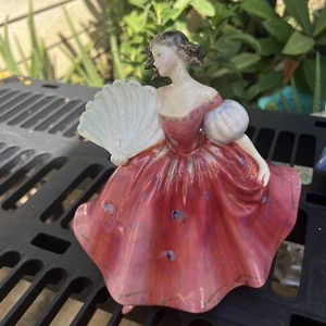 Royal Doulton Bone China Figur "First Waltz" rotes Kleid & Fächer 1978 HN2862 - Bild 1 von 20