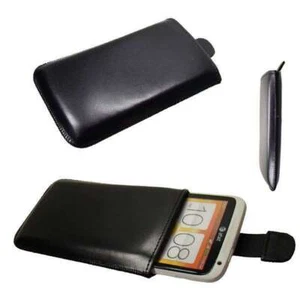 caseroxx Slide-Pouch for HTC One X in black made of faux leather - Picture 1 of 1