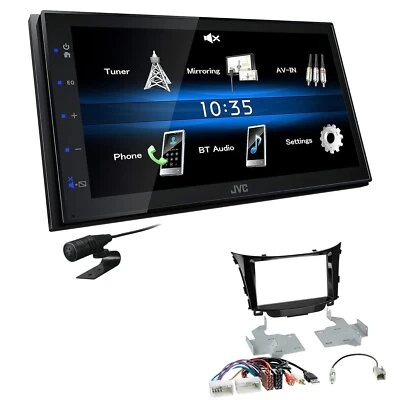 JVC Autoradio Touchscreen Bluetooth USB für Hyundai i30 ohne OEM Navi - Bild 1 von 4