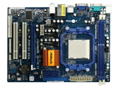 ASROCK N68-S3 UCC NVIDIA GeForce 7025 DDR3 Socket AM2/AM2+/AM3 Micro ATX - Image 1 of 4
