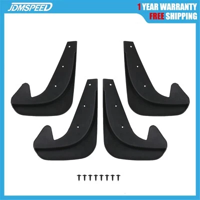 4PCS EVA Plastic Wearing Mud Flaps Splash Guards For Car Front & Rear Fender - Image 1 of 4