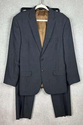 Jos A Bank Joseph Slim Fit Mens 42R Jacket Gray Brown 33R Pants Suit - Image 1 of 4