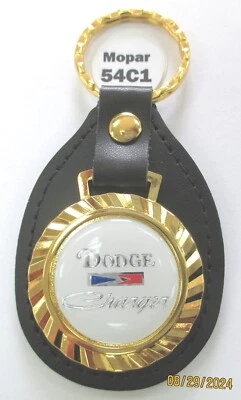 Белое кольцо для ключей Dodge CHARGER 54C1 Royal Classic кожа золотистый цвет 1966 - настоящее время - Изображение 1 из 4