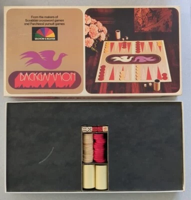 BACKGAMMON Board Game 1975 Complete Selchow & Righter - Image 1 of 4