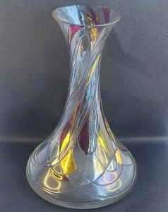 Romanian Crystal Glass Milano Collection Vase Near Perfection Free P&P - Picture 1 of 19