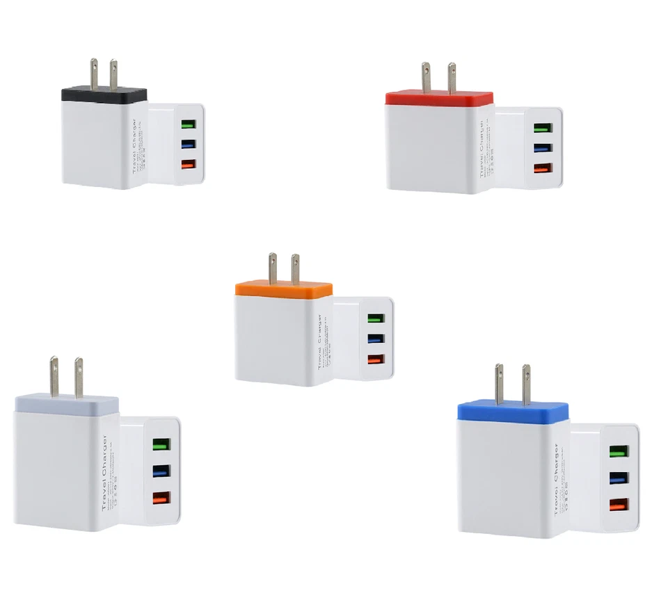 2x 2.1A Dual USB Wall Charger Plug AC Home Power Adapter for iPhone Samsung - Image 1 of 1