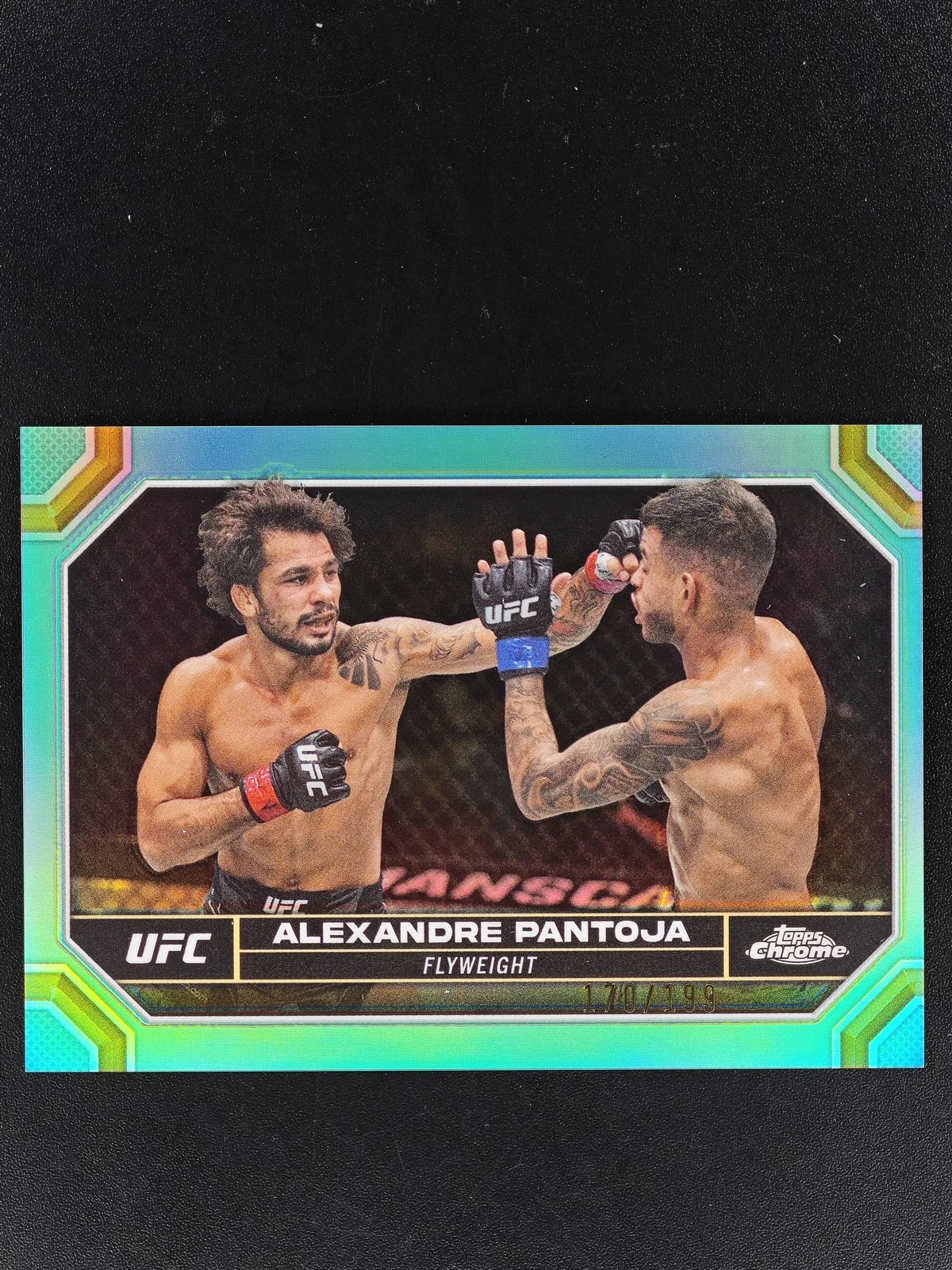 2024 Topps Chrome UFC Alexandre Pantoja Aqua /199 MDJ1Y