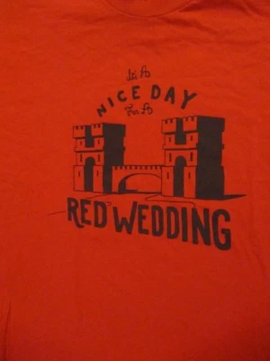 XL red IT'S A NICE DAY FOR A RED WEDDING by BUSTEDTEES - Image 1 of 2