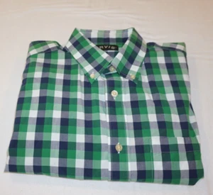 Orvis Men's Button Down Shirt Large Long Sleeve Green Plaid Colorful Soft Cotton - Picture 1 of 11