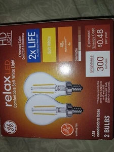 Ge Reflex Led Bulbs Hd Bulbs 2 Bulbs 40 Watts  A15 - Picture 1 of 3