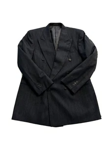 Pierre Balmain Size: 40 Regular Gray/Blue pin stripe Double Breasted Mens blazer - Picture 1 of 12
