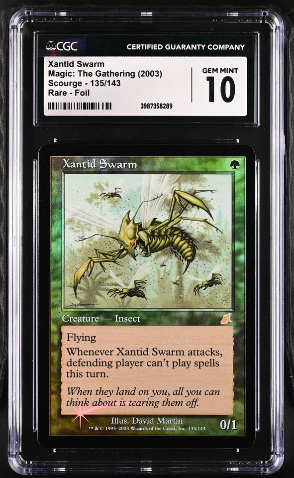 XANTID SWARM Scourge Foil Rare CGC 10 MTG [Nostalgium] - Image 1 of 2