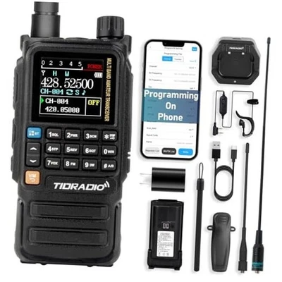  TD-H3 Plus Ham Radio Handheld,Bluetooth-Headphone 1PACK, Black-Full Kit - Image 1 of 4