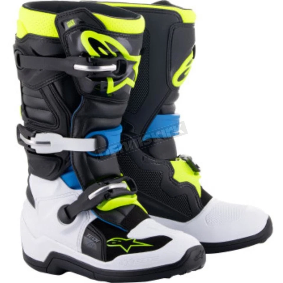 Botas Alpinestars Youth azul/amarelo/branco/preto Tech 7S - 2015017-1795-3 - Imagem 1 de 1