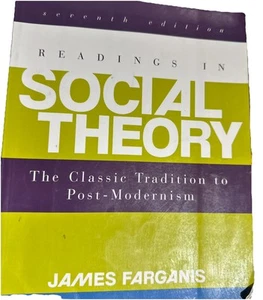 Readings in Social Theory 7th Edition Book James Farganis *READ Acceptable - Imagen 1 de 3