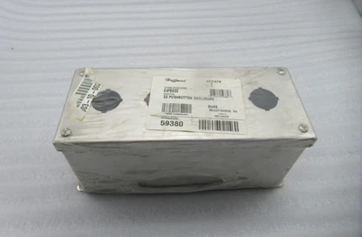 Caja Hoffman E4PBXSS para 4 pulsadores de 30,5 mm, acero inoxidable tipo 304 Foto 1 de 4