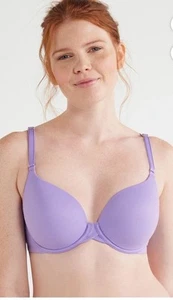 Women's Joyspun Flexible Fullcoverage T-Shirt Bra Adjustable Size 36DDD Purple - Picture 1 of 4