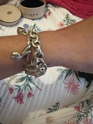 Links Of London Silver Charm Bracelet 22cm - Image 1 of 4