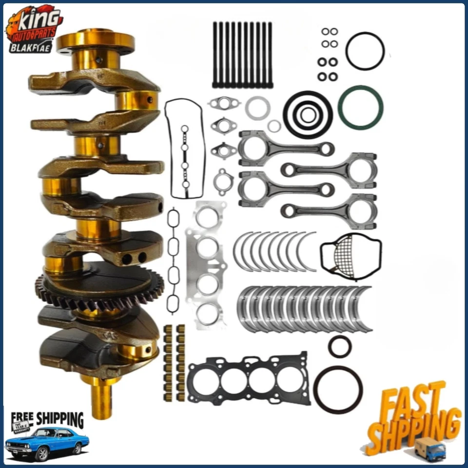 2.4L Engine Overhaul Rebuild Kit For 2AZFE Toyota Camry RAV4 Solara Matrix Scion Foto 1 de 4