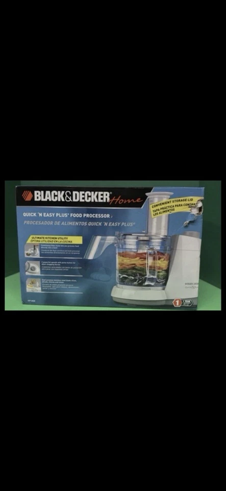 BLACK & DECKER Quick N Easy Food Processor FP1450 New In Box vintage  - Image 1 of 1