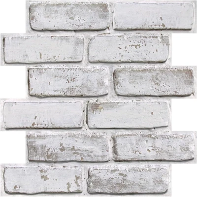 Mattoni 3D Adesivi Murali Marrone, 10 Pezzi 30 X 30Cm, Alta Qualità PVC Pannelli - Immagine 1 di 4